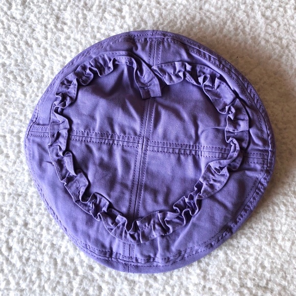 SOLD //// lavender heart ruffle beret - Picture 2 of 4